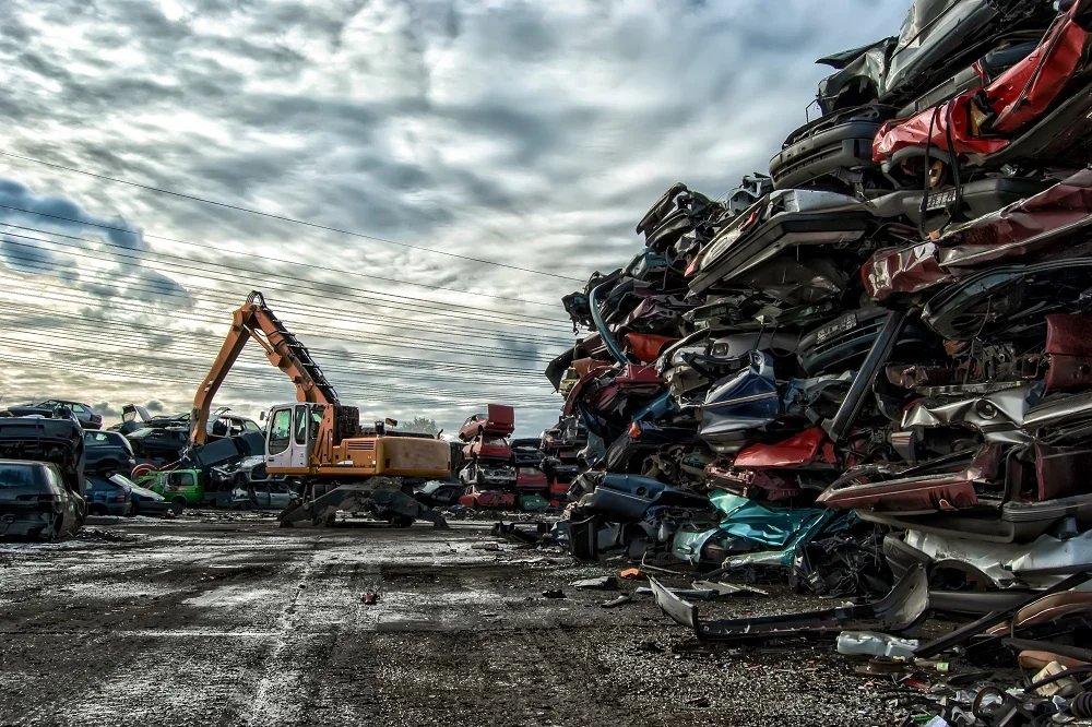 Pile of scrap metal